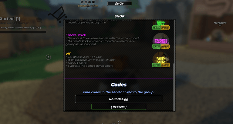 Roblox Mine Codes February 2026 RoCodes 1115 Roblox Mine Codes 